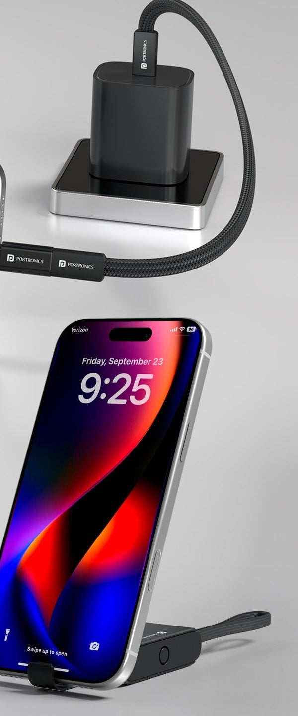 SnapCase Ultra holding a phone upright as a stand